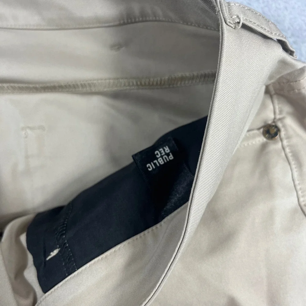 Public Rec Mens All Day Every Day 5-Pocket Pants Khaki Tan 34x30 Tech Chino